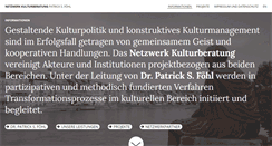Desktop Screenshot of netzwerk-kulturberatung.de